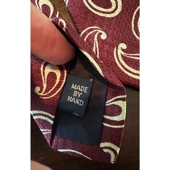 Polo Ralph Lauren 100% Silk Tie 54 Inches Red - Picture 3 of 5